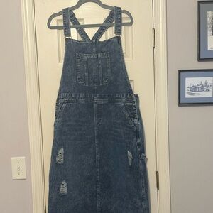 Denim Overall Dress